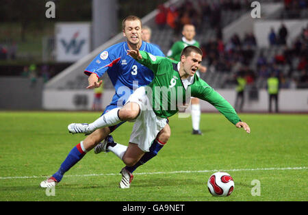 Soccer - Championnat d'Europe UEFA 2008 Qualifications - Groupe F - France v Irlande du Nord - Laugardalsvollur stadium Banque D'Images