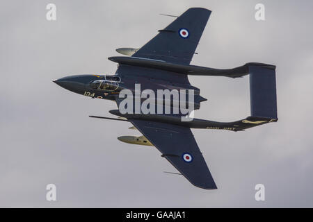 De Havilland Sea Vixen FAW2, à la Journée de l'air de Yeovilton 2016. Banque D'Images