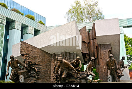 Monument du soulèvement de Varsovie Varsovie Pologne Banque D'Images