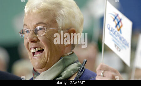 Fauteuil d'aérobic à l'appui de Glasgow, Jeux du Commonwealth de 2014 Banque D'Images