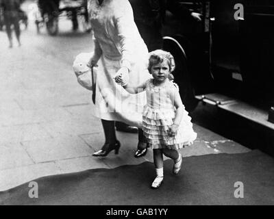 La princesse Elizabeth, fille du duc et de la duchesse de York. Banque D'Images