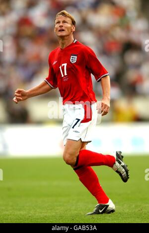 Football international - amical - Angleterre / Cameroun. Teddy Sheringham, Angleterre Banque D'Images