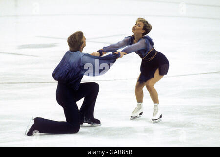 Patin à glace - Jeux Olympiques d'hiver de Sarajevo - 1984 Banque D'Images