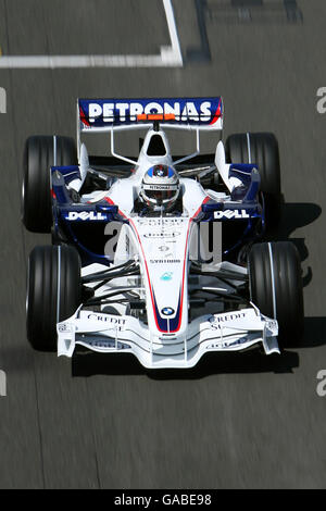 Course automobile Formula One - Grand Prix de Grande-Bretagne - qualification - Silverstone. Nick Heidfeld, pilote allemand de Formule 1 BMW Sauber Banque D'Images