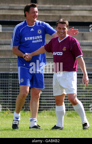 Soccer Chelsea - Old Boys v West Ham United Équipe de '86 - le moyeu Banque D'Images