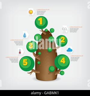 Tree infographie Illustration de Vecteur