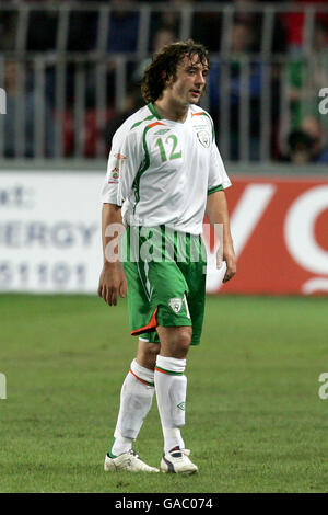 Football - Championnat UEFA 2008 qualification - Groupe D - République Tchèque / Irlande - Stade Sparta Prague. Stephen Hunt, République d'Irlande Banque D'Images