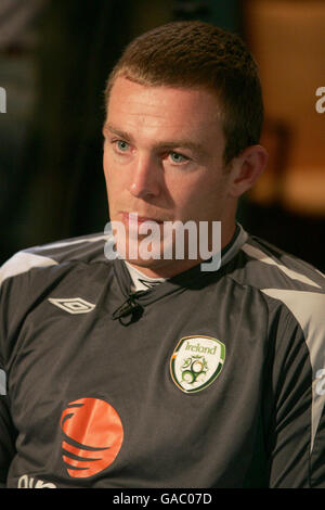 Soccer - Championnat de l'UEFA 2008 Qualifications - Groupe D - Formation Irlande - stade de Strahov Banque D'Images