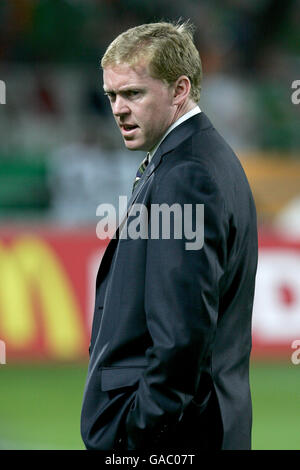 Football - Championnat UEFA 2008 qualification - Groupe D - République Tchèque / Irlande - Stade Sparta Prague. Steve Staunton, directeur de la République d'Irlande Banque D'Images