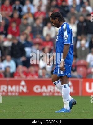 Soccer - Barclays Premier League - Middlesbrough / Chelsea - Riverside Stadium.Didier Drogba, Chelsea Banque D'Images