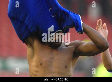 Soccer - Barclays Premier League - Middlesbrough / Chelsea - Riverside Stadium.Didier Drogba, Chelsea Banque D'Images