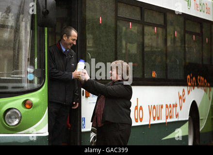 Le premier autobus-bio Banque D'Images