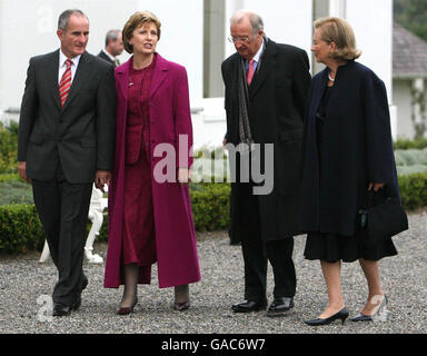 Royals belge visiter l'Irlande Banque D'Images