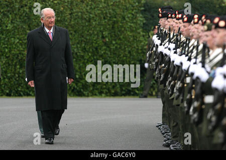 Royals belge visiter l'Irlande Banque D'Images