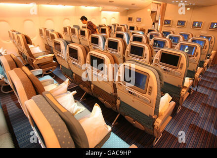 Livraison du premier Airbus A380 à Singapore Airlines Banque D'Images