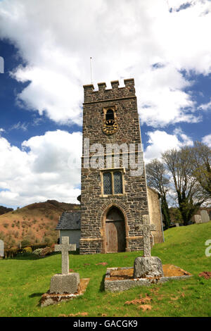 Église d'OARE, Doone pays, Exmoor, Somerset. Banque D'Images