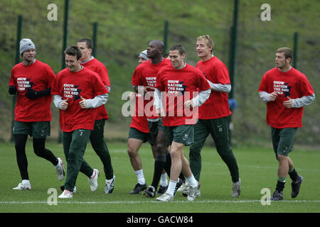 Soccer - Session de formation - Lennoxtown celtique Banque D'Images