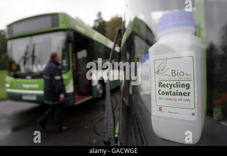 Le premier autobus-bio Banque D'Images