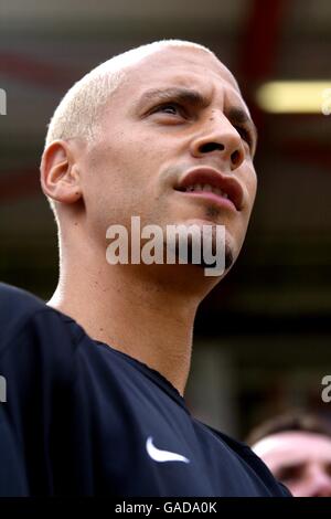 Football - amical - Bournemouth v Manchester United. Le nouveau Rio Ferdinand signé par Manchester United Banque D'Images