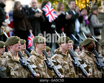 Nommé d'après le train Royal Anglian Regiment Banque D'Images