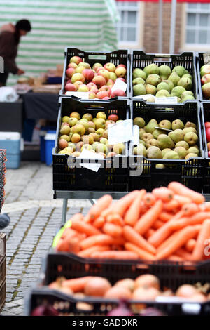 Photo générique d'un stand de fruits et légumes sur un marché agricole à Richmond, Surry PRESS ASSOCIATION photo. Date de la photo: Samedi 24 novembre 2007. Le crédit photo devrait se lire: Steve Parsons/PA Wire Banque D'Images