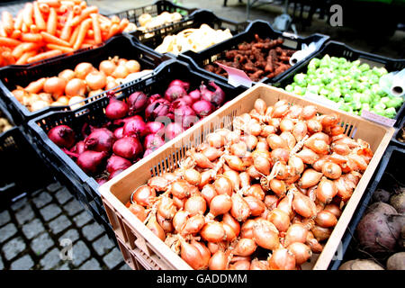 Photo générique d'un stand de fruits et légumes sur un marché agricole à Richmond, Surry PRESS ASSOCIATION photo. Date de la photo: Samedi 24 novembre 2007. Le crédit photo devrait se lire: Steve Parsons/PA Wire Banque D'Images