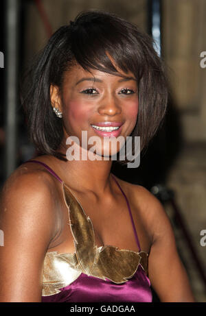 National Television Awards 2007 arrivées - Londres.Tiana Benjamin arrive pour les National Television Awards 2007 (NTA) au Royal Albert Hall, à l'ouest de Londres. Banque D'Images