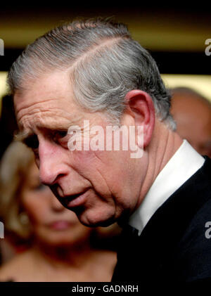 HRH le Prince de Galles lors d'un dîner pour le secours juif mondial à Chelsea, dans le centre de Londres. Banque D'Images