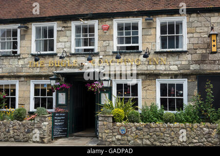 L'Angleterre, dans le Hampshire, à l'île de Wight, Yarmouth, Bugle Coaching Inn Banque D'Images