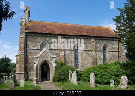 L'Angleterre, dans le Hampshire, à l'île de Wight, Newtown, église Banque D'Images