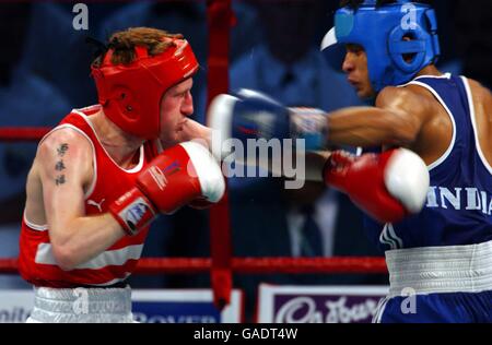 Manchester 2002 - Jeux du Commonwealth - Boxe - poids-mouche Banque D'Images