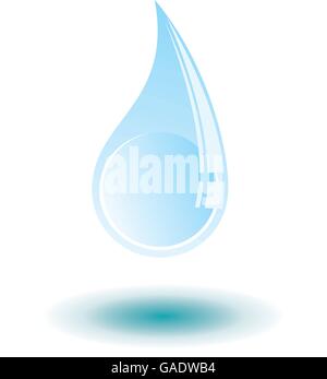 Vector illustration d'une goutte d'eau Illustration de Vecteur