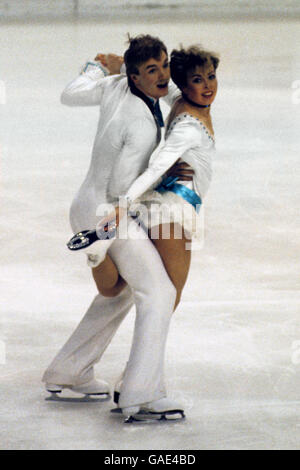 Patinage sur glace aux Championnats du monde de patinage artistique - danse sur glace -- Helsinki Banque D'Images