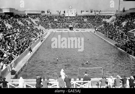 Paris 1924 Jeux Olympiques - Water-polo Banque D'Images