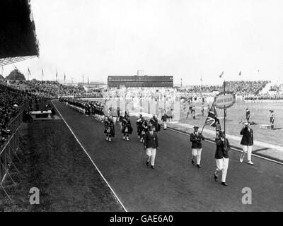 Paris 1924 Jeux Olympiques - Cérémonie d'ouverture - stade de Colombes Banque D'Images