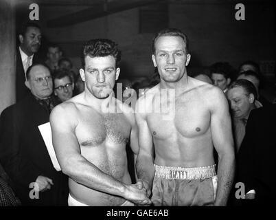 Boxe - Empire britannique Heavyweight Championship - Brian London v Henry Cooper Banque D'Images