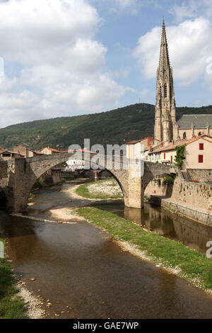 Stock de voyage en France. Un point de vue général à Saint Afrique, France Banque D'Images