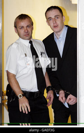 David Meehan (à droite) est l'un des fils de la haute Cour d'Édimbourg après sa condamnation à mort pour le meurtre haineux et brutal de James Kerr, un employé du conseil gay. Banque D'Images