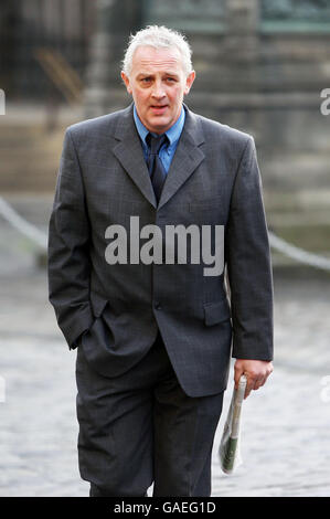 NAT Fraser, tueur d'épouses condamnées, arrive pour le début de sa cause d'appel à la Cour d'appel d'Édimbourg. Banque D'Images