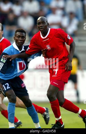 Football - amical - le Havre / Liverpool. Alou Diarra de Liverpool Banque D'Images