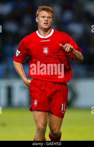 Football - amical - le Havre / Liverpool. John Arne Riise de Liverpool Banque D'Images