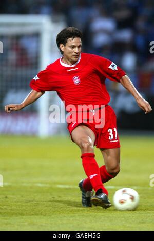 Football - amical - le Havre / Liverpool. Jari Litmanen de Liverpool Banque D'Images