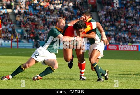 Les Jeux du Commonwealth de Manchester - 2002 - Rugby 7's - Tonga v Afrique du Sud Banque D'Images