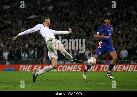 Soccer - Championnat d'Europe UEFA 2008 Qualifications - Groupe E - Angleterre v Italie - Stade de Wembley Banque D'Images