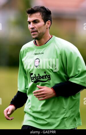 Soccer - FA Barclaycard Premiership - Liverpool Training. Markus Babbel, Liverpool Banque D'Images