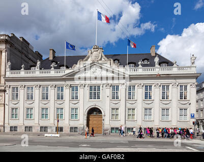 L'ambassade de France à Kongens Nytorv à Copenhague dans l'Thottske Palae (le Thott Mansion) Banque D'Images