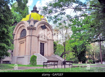 Maison de jardin dans la ville de Sofia, Bulgarie Banque D'Images