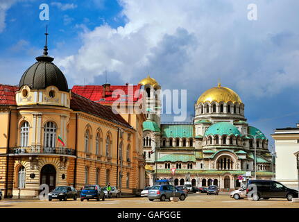 SOFIA, BULGARIE - Mai 5 : Vue sur la place de l'Assemblée Nationale à Sofia le 5 mai 2016. Utilisez uniquement éditoriale Banque D'Images