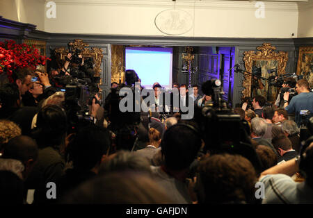 Bilawal Bhutto Zardari conférence de presse Banque D'Images