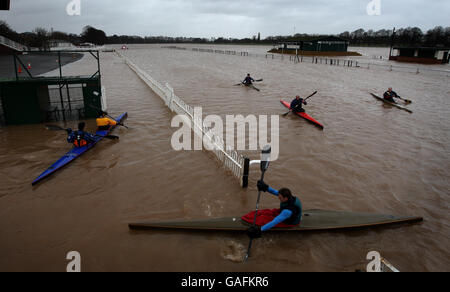 Les inondations au Royaume-Uni Banque D'Images